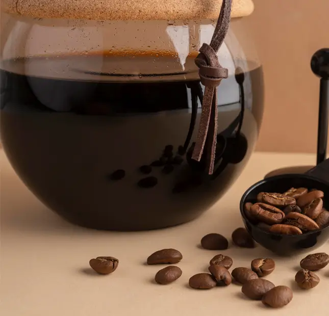 Concentrated coffee extract delivers strong flavor suited for ready to drink beverages and uses
